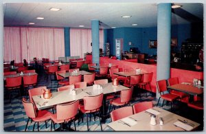 Vtg Pecos Texas TX Foster's Restaurant Interior 1950s View Old Postcard