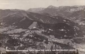 Austria Hoehenkurort Semmering Gegen Rax Von Sonnwendstein Gesehen Real Photo