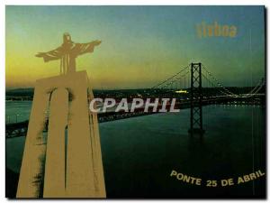 Modern Postcard Portugal Ponte sobre o Tejo