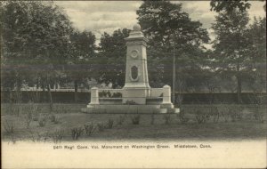 Middletown CT 24th Reg't Vol Monument c1910 Postcard