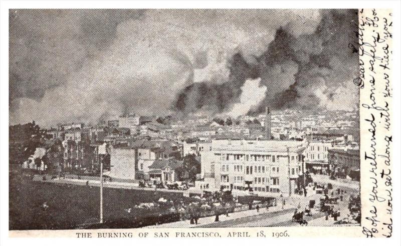 California   San Francisco Earthquake Fire Damage