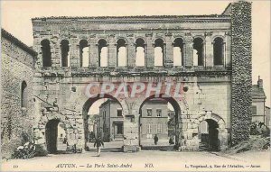 Old Postcard Autun Porte Saint Andre