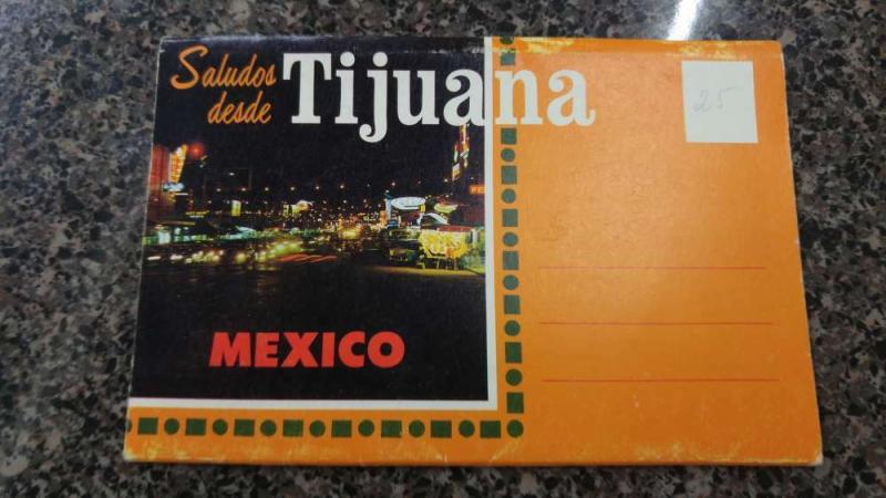 Tijuana Mexico Street Scenes Novelty Postcard Folder J44570