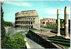 M-24016 The Colosseum and the Temple of Venus Rome Italy