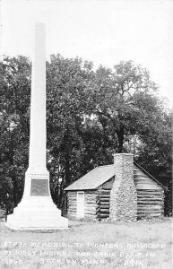 State Memorial Pioneers Massacred, real photo Jackson,  MN