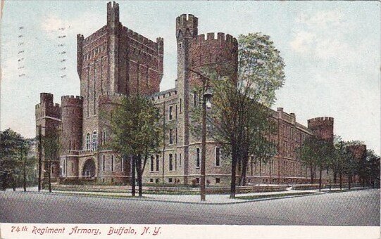 New York Buffalo 74th Regoment Armory 1907