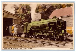 c1930's Hurricane at Hythe Station R.H.& D. Railway Essex England Postcard