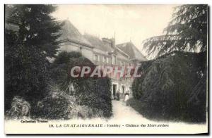 Old Postcard Chateau La Chataigneraie Marronniers Bridge