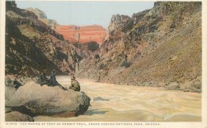 Postcard Arizona Grand Canyon Rapids Hermit Harvey Detroit Publishing 23-4777