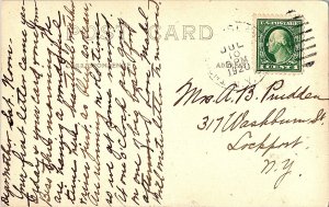 RPPC 1909 Rochester Pennsylvania PA Victorian House Residence Real Photo