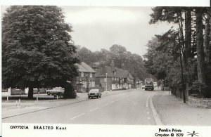 Kent Postcard - Brasted Street Scene   U118