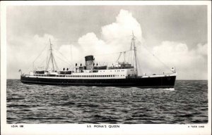 Tuck Isle of Man Steamer Steamship S.S. Mona's Queen Vintage RPPC PC