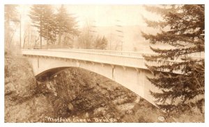 Moffett Creek Bridge Columbus River Highway Oregon RPPC Postcard Posted 1919