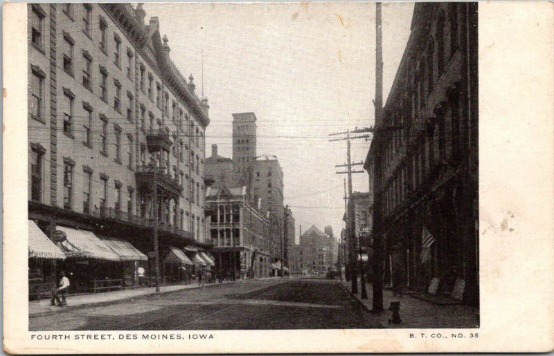 Iowa Des Moines Fourth Street