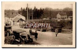 Postcard Old PIERREBUFFIÈRE Quartier De La Gare