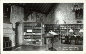 Lithopolis OH Wagnalls Memorial Library Real Photo Postcard