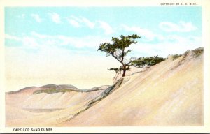 Massachusetts Cape Cod Sand Dunes Curteich