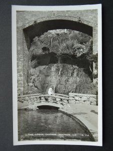 Isle of Wight VENTNOR The Lower Cascade - Old RP Postcard by G. Dean & Co