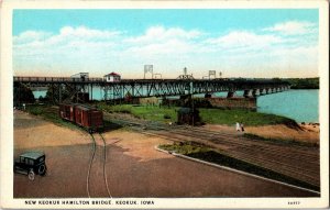 New Keokuk Hamilton Bridge, Keokuk Iowa Vintage Postcard S04