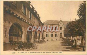 Old Postcard Obernai birthplace of St. Odile School girls