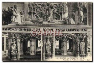 Old Postcard Bourg De Brou Church Mausoleum of Philibert le Beau