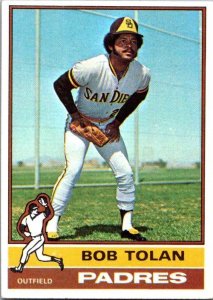 1976 Topps Baseball Card Bob Tolan San Diego Padres sk13514