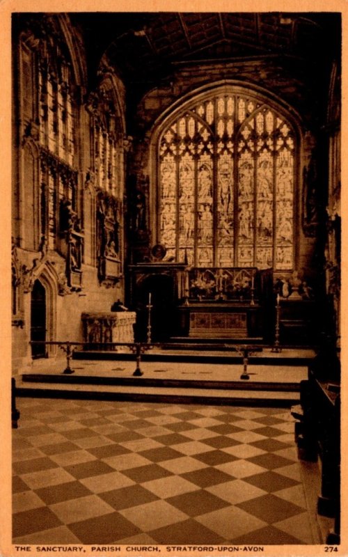 England Stratford Upon Avon Parish Church The Sanctuary