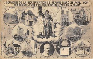 Souvenir De La Beatification Le Jeanne D'Arc Writing on Back 