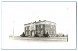 c1950's Court House Building Scene Street Monticello Utah UT RPPC Photo Postcard