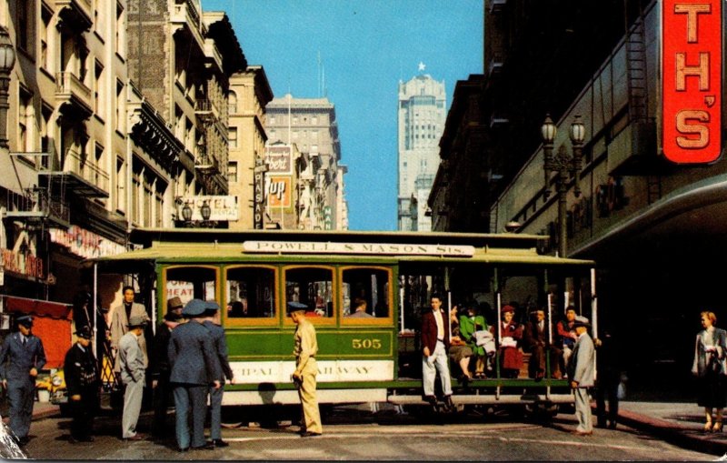 California San Francisco Cable Car On Turntable