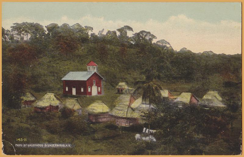 Panama Canal Zone-A Native Settlement on site of former Fort Charges, Caribbean