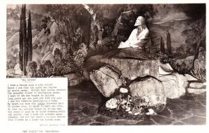 RPPC Photo Postcard, Garden for Meditation, Los Angeles, Jesus Gethsemane E03
