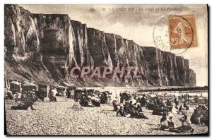 Old Postcard The Treport Beach and Cliffs