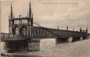 Rhine Bridge Near Kehl Postcard PC313
