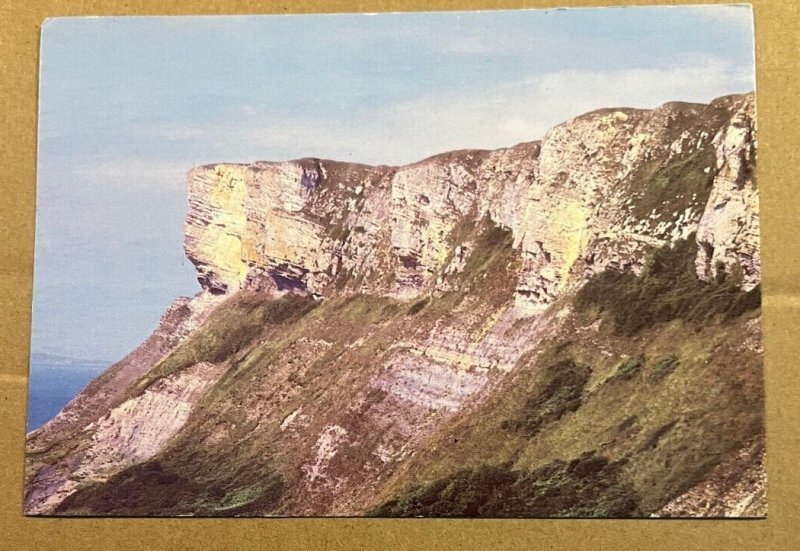 VINTAGE UNUSED POSTCARD - GADS CLIFF, LULWORTH RANGES, DORSET, ENGLAND