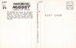 Postcard The Nugget Casino in Carson City, Nevada~131044