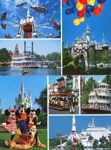 Postcards Lot of 2 Disney -  Disneyland & Disney World   6 x 4.         X1