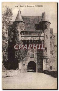 Old Postcard Entree du Chateau de Trecesson