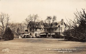 G20/ Oregon Illinois RPPC Postcard Rock River c1920s F.O. Lowden Home 10