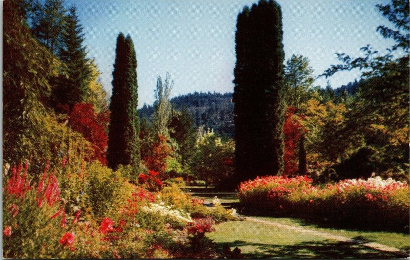 Butchart Gardens Victoria BC Canada Postcard VTG UNP Kodachrome Vintage Unused 