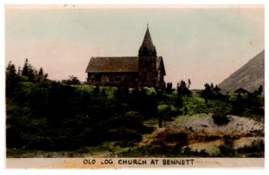 Canada  Old Log Church at Bennett