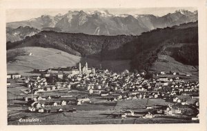 Switzerland Einsiedeln Panorama vintage postcard
