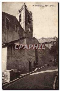 Cagnes sur Mer L & # 39Eglise - Old Postcard