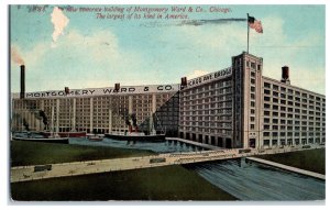 Montgomery Ward & Co Chicago Illinois Department Store Postcard Posted 1913