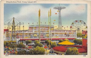 Steeplechase Park Coney Island, NY, USA Amusement Park Unused 