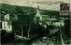 CPA AMÉLIE-les-BAINS - Le Mondong vu du Pont de l'Hopital (451377)