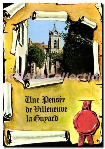 Postcard A Modern Thought Villeneuve la Guyard Yonne Church