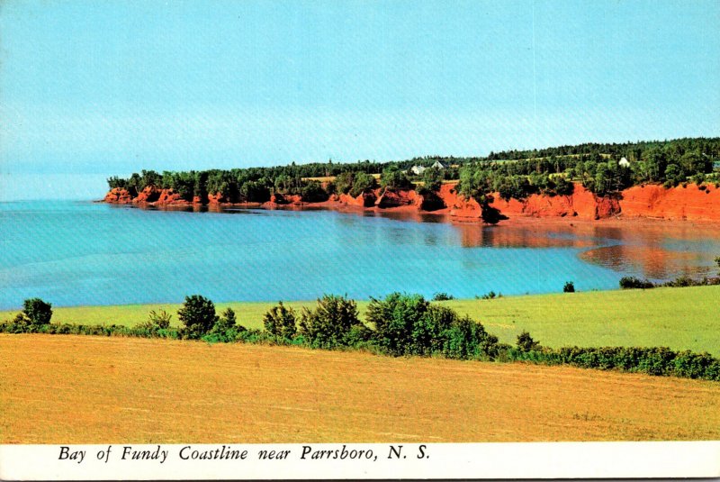 Canada Nova Scotia Bay Of Fundy Coastline Near Parrsboro