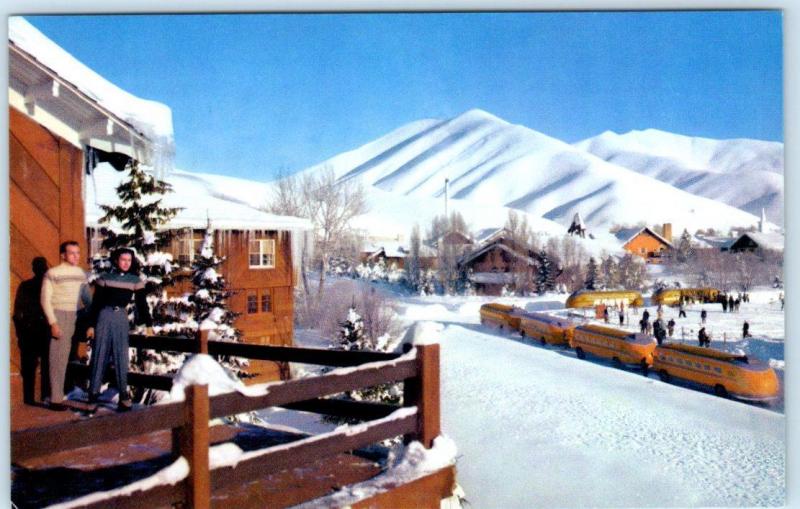 SUN VALLEY, Idaho  ID    Union Pacific Railroad Buses  MEETING PLACE  Postcard