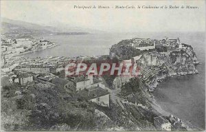 Old Postcard Principaut� of Monaco. - Monte Carlo. Condamine and the Rock o...